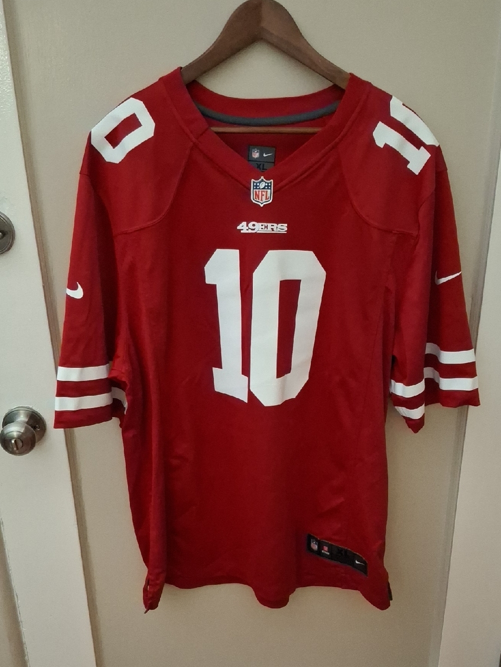 NFL San Francisco 49ers Red and White Football Jersey Garoppolo_1